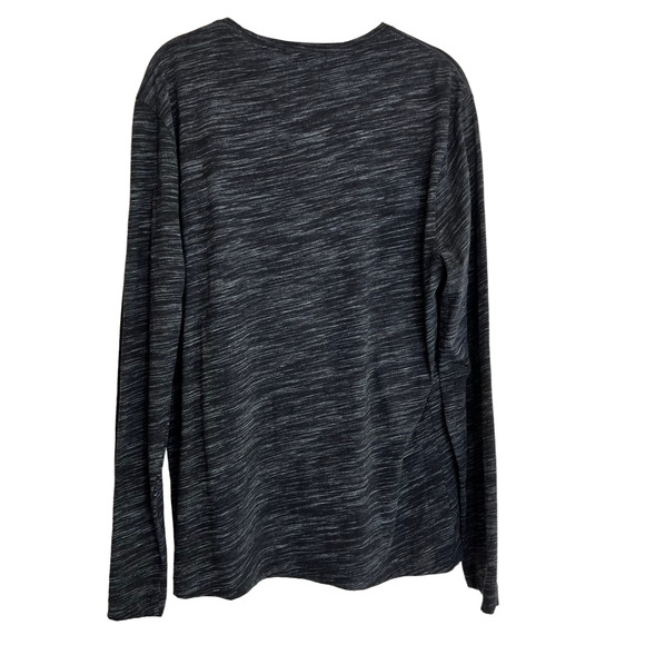 Banana Republic Factory Womens Size Large Black Space Dye Moisture Wicking - Picture 3 of 5